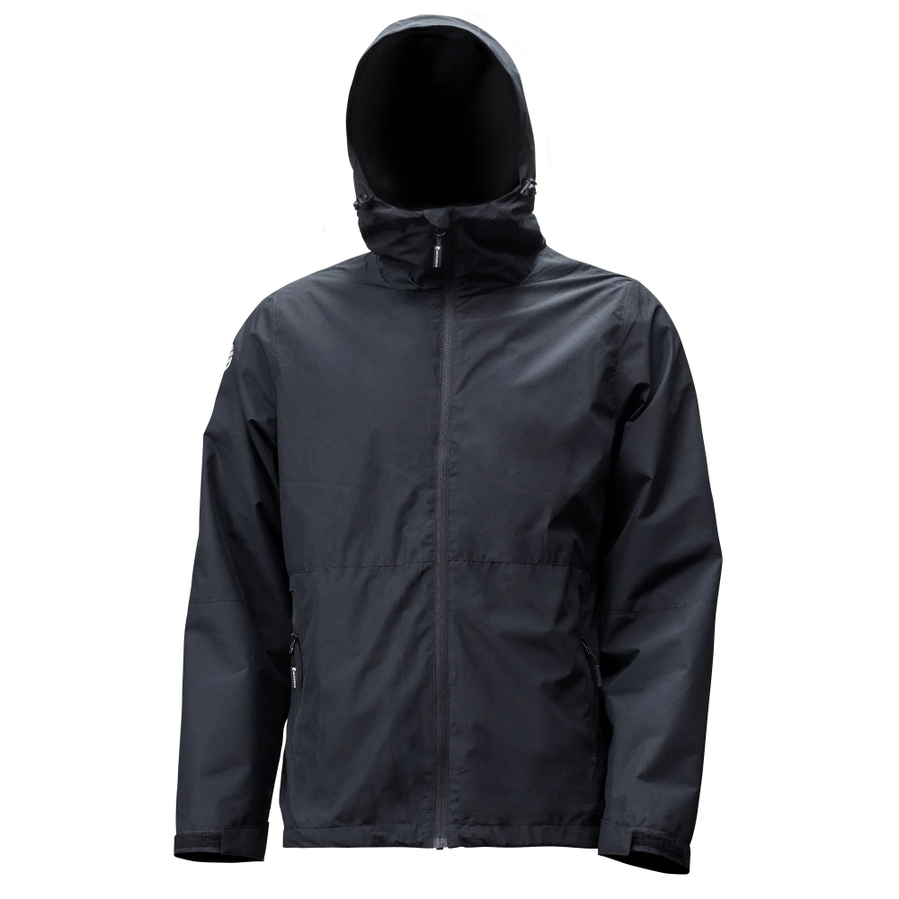 Ветровка с капюшоном мембранная, черная - ПОД ЗАКАЗ