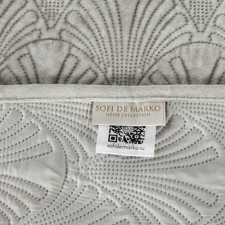 Покрывало 240x260 Sofi De MarkO Розалин светло-серое