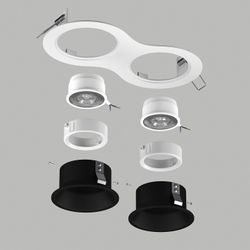 Встраиваемый светильник Lightstar Domino D6260707WMOD