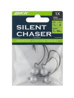Джиг-головка для рыбалки BKK на офсетном крючке Silent Chaser - 1X - EWG Round Head, размер крючка 4/0, вес 7г, 3 шт.