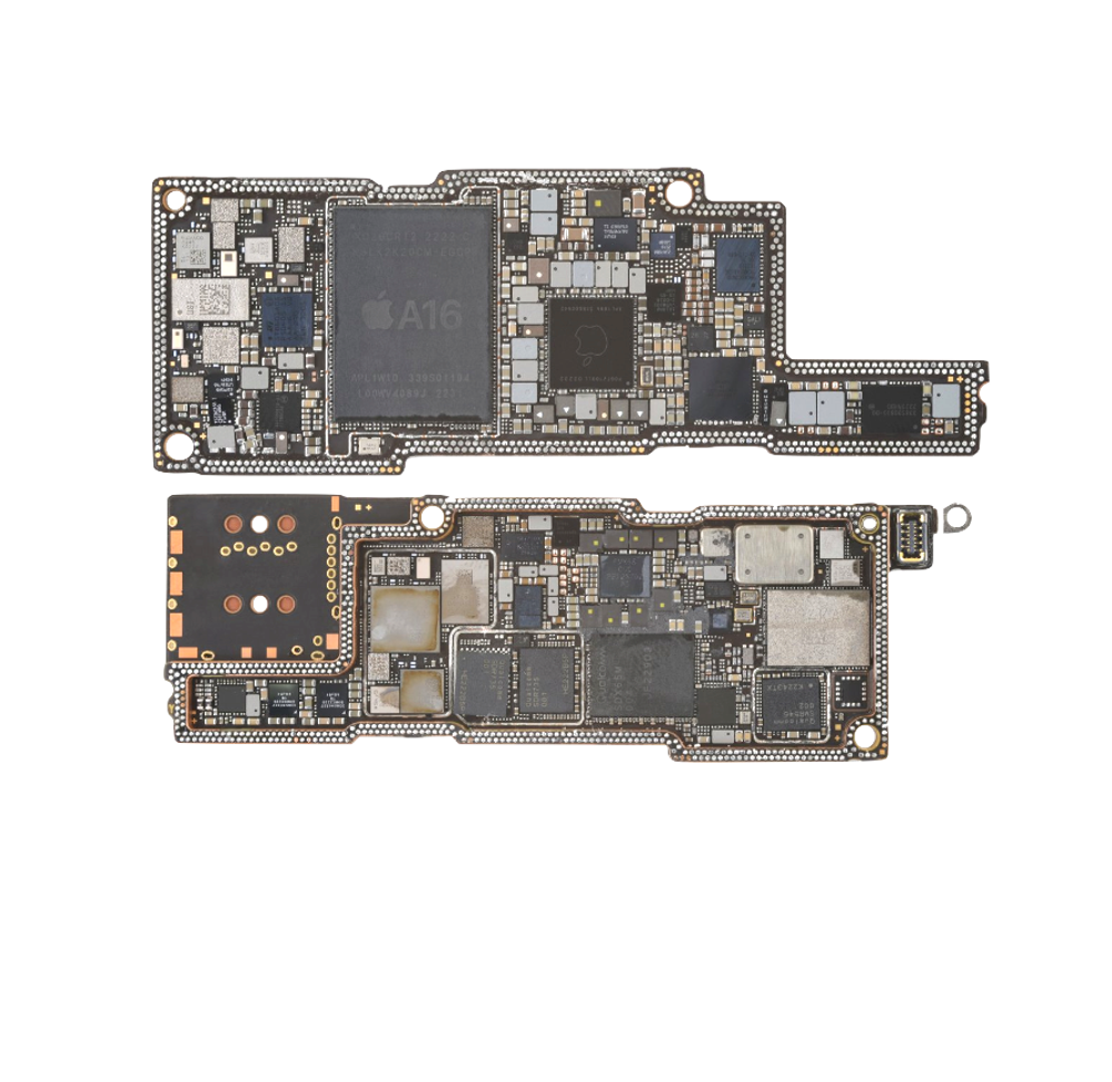 Ремонт материнской платы на iPhone 14