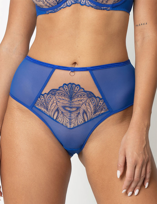 Трусы Subtille Silvia слипы высокие (ультрамарин)