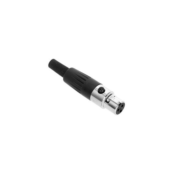 Adam Hall K4CXF3MINI - разъем Mini XLR (F), 3-pin, металлический-черный