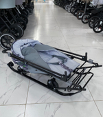 Санки-коляска СНЕЖИНКА УНИВЕРСАЛ 1 Елки на зеленом Арт. СНУ1