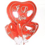 Шар (18"/46 см) Сердце, Я люблю тебя, Красный