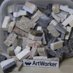 Натуральный камень колотый на модуль для мозаики