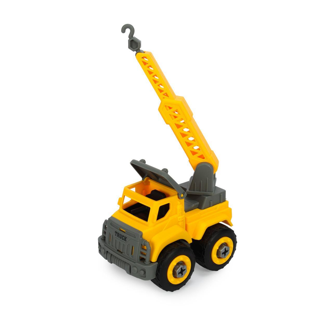 Машинка-конструктор Abtoys Cпецтехника "Городские службы" Подъемный кран с отверткой