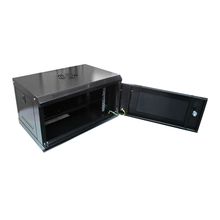 Шкаф настенный 6U ST-NCP6U02 (ЧЕРНЫЙ) С ПОЛКОЙ