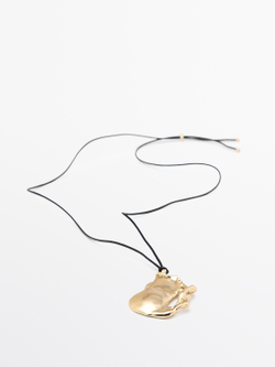 Massimo Dutti Подвеска в абстрактном стиле, золотистый