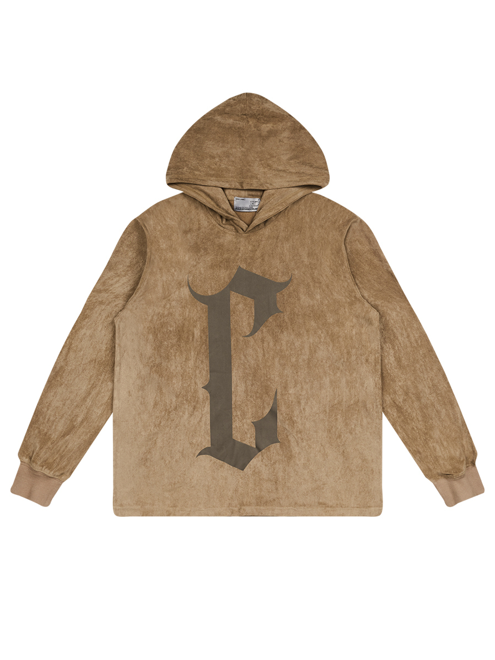 Худи HARSHandCRUEL "C Logo" Oversized Suede Hoodie