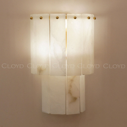 Бра Cloyd HERCULANUM-A W2 / выс. 28 см - алебастр - латунь (арт.20405)