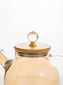 стеклянный чайник матовый 1 л
