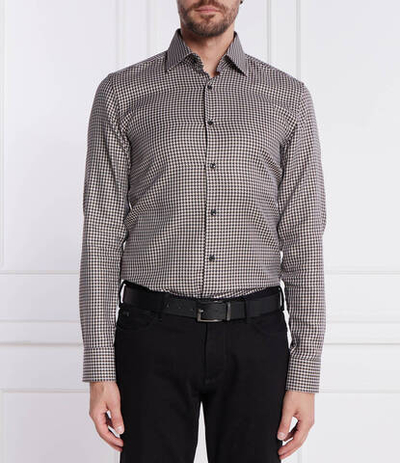 Рубашка H-HANK-kent-C1 BOSS BLACK - бежевый(50496733)