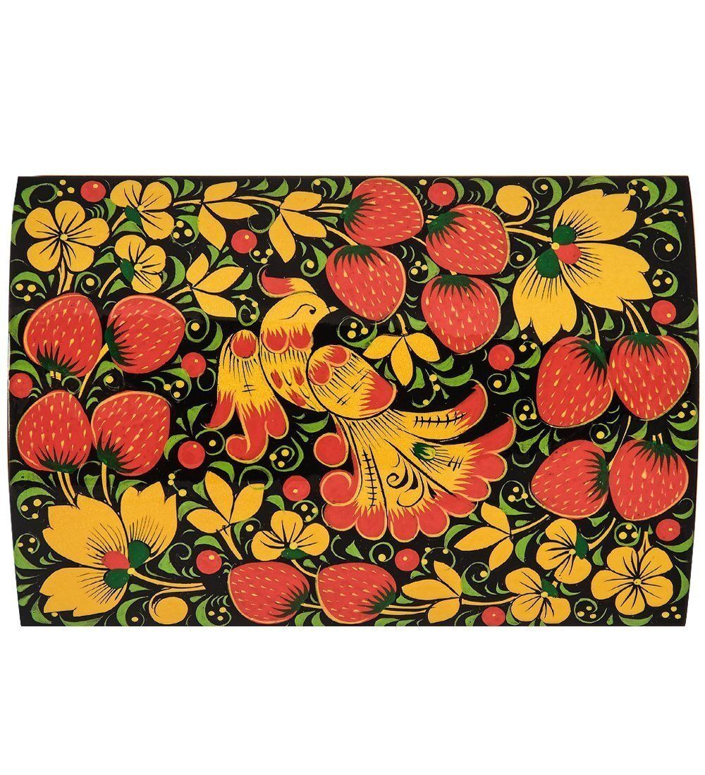 KH-02 Шкатулка 140х90 с хохломской росписью