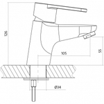 СМЕСИТЕЛЬ CARI ДЛЯ РАКОВИНЫ