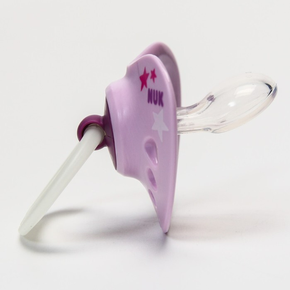 7454837 Соска-пустышка ортодон., силикон, от 0 мес., SIGNATURE NIGHT, в контейнере «Космос»