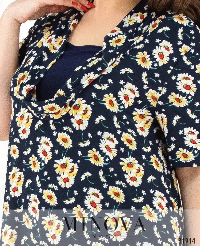 Платье 352-синий Minova