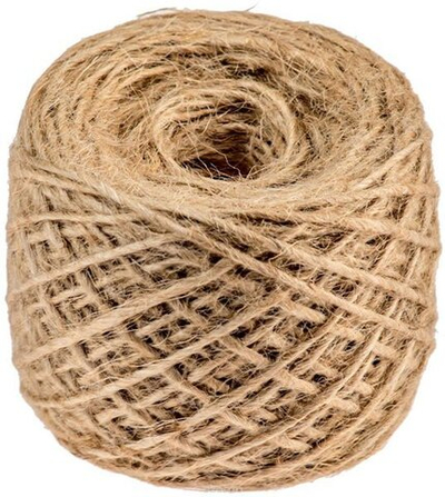 Шпагат джутовый полированный 2-х ниточный