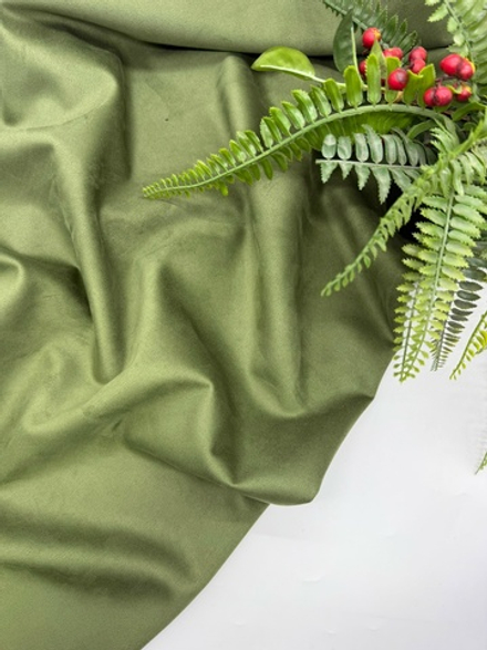 Замша на скубе хаки