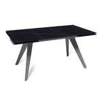 Стол раскладной Rhein (160+40+40), керамика матовая Black gold