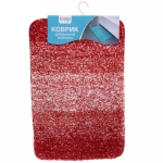 Коврик для ванной 40*60"Меланж» бордовый