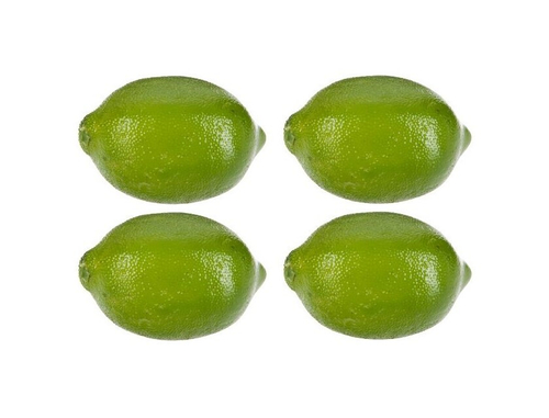 Набор из 4-х шт декор "Лимоны" зеленые 45гр пластик