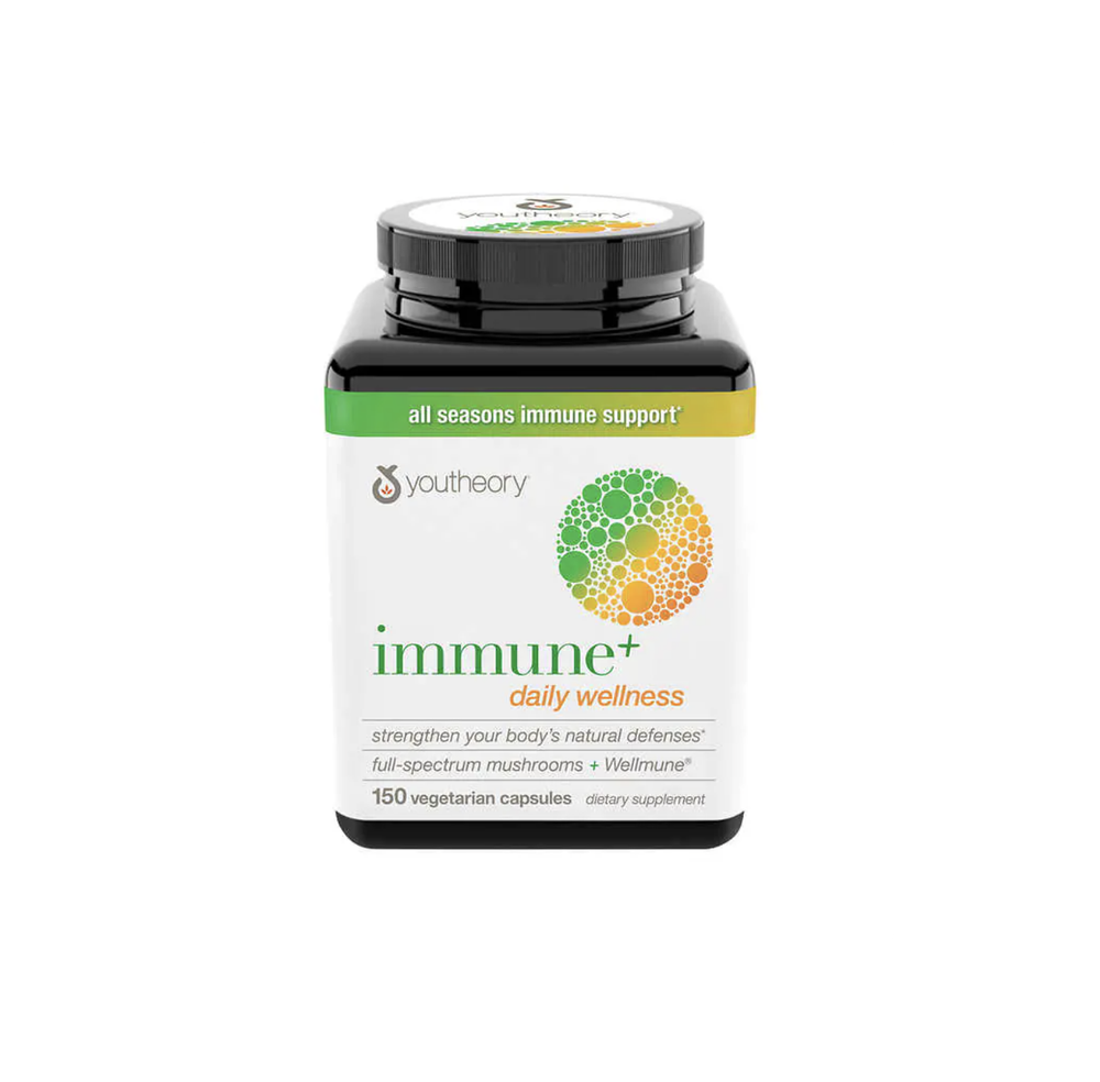 Youtheory Immune+ Daily Wellness, 150 вегетарианских капсул