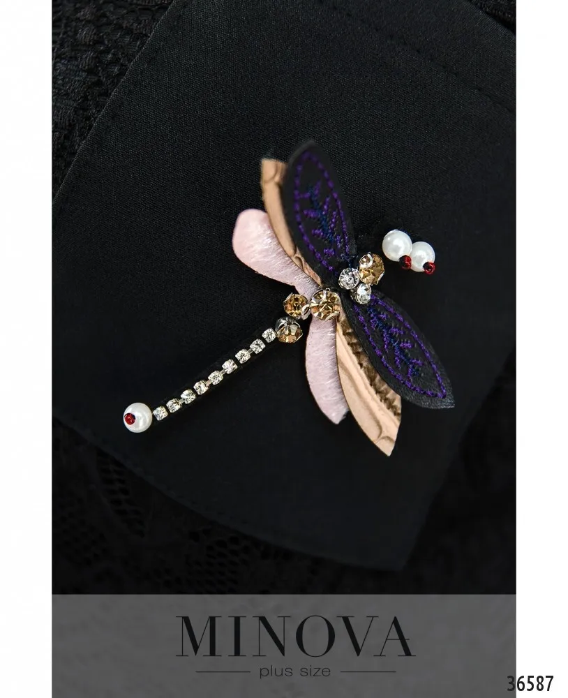 Платье 8619-1-черный Minova