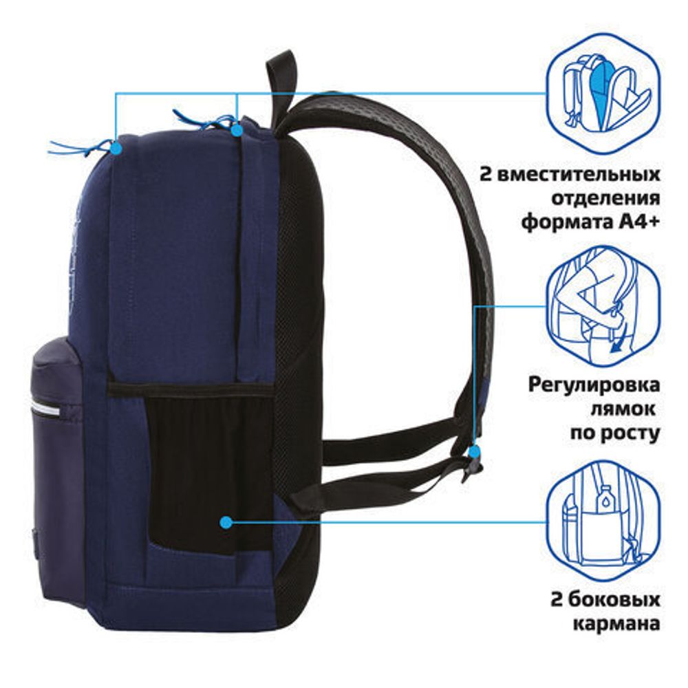 Рюкзак BRAUBERG FASHION CITY, универсальный, "Game", 46х31х15 см, 229970