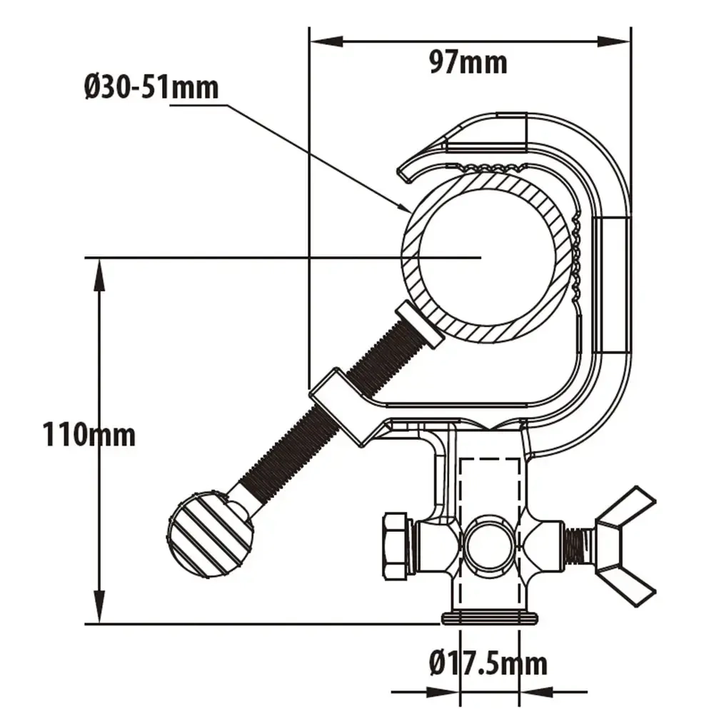 Зажим KUPO C-01B STEEL CLAMP