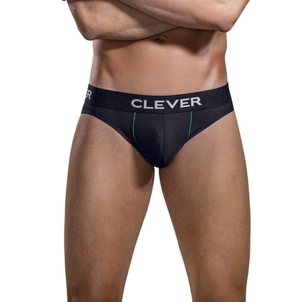 Мужские трусы брифы черные Clever Moda KALIPSO BRIEF 167211