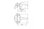 Смеситель для ванны FRAP короткий нос F3258