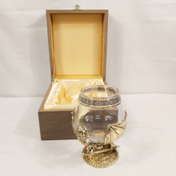 Бокал для коньяка "Дракон" в подарочном футляре