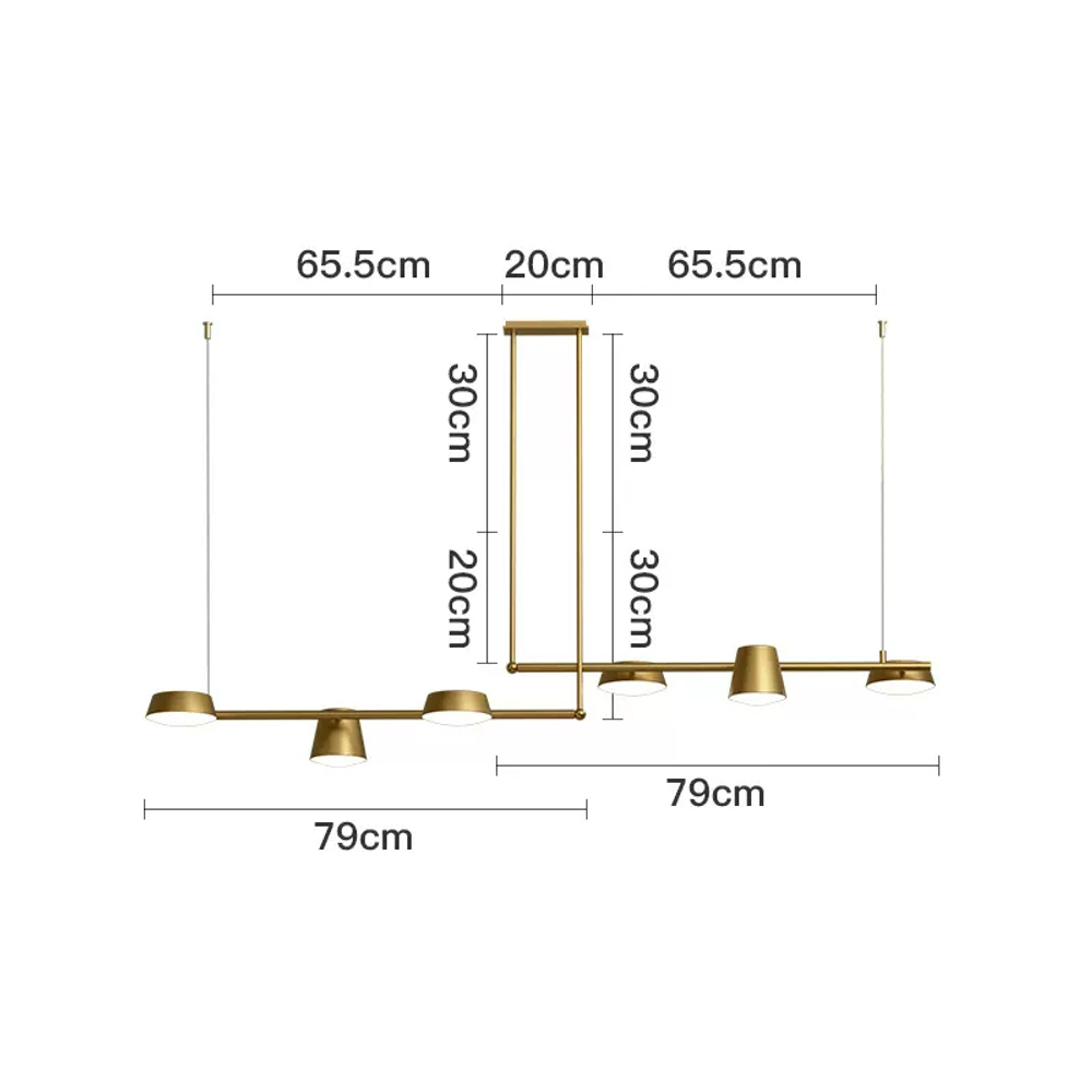Ceiling design lamp Copper