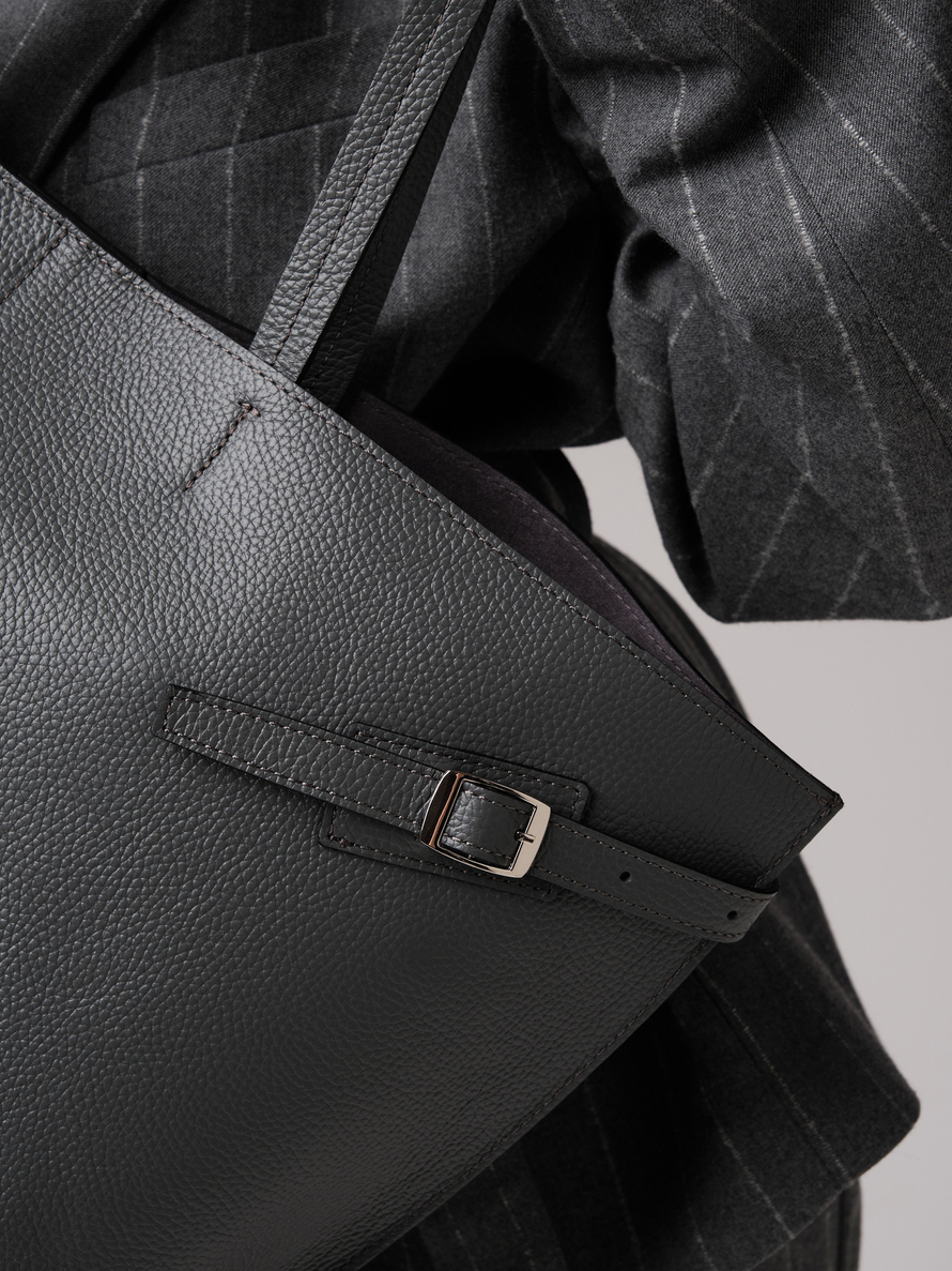 Женская кожаная сумка DBR 31170 мышиный