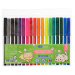 Фломастеры Basir, серия "Котик", разноцветные, набор 18 шт