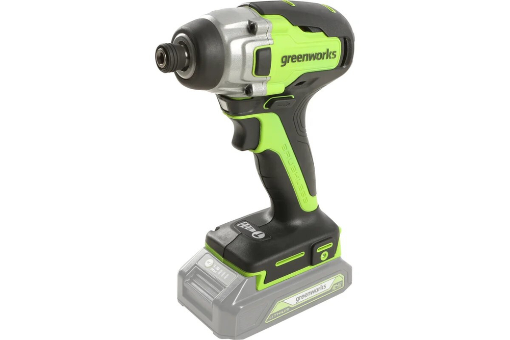 Винтоверт ударный аккумуляторный GREENWORKS GD24ID3 24В,300Нм,1/4HEX,б/щ,без АКБ и ЗУ (3802807)