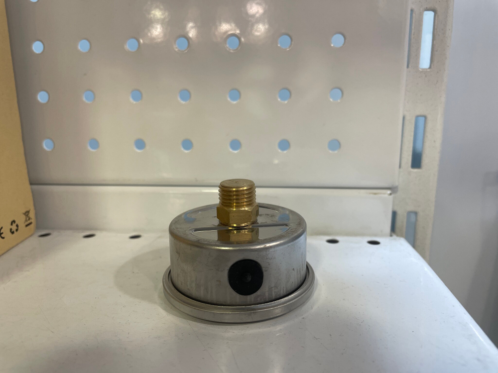 НЕТ - 1822 / Манометр с гидрозаполнением для АВД, 400 bar, 1/4внеш, нерж.сталь (1 шт.)