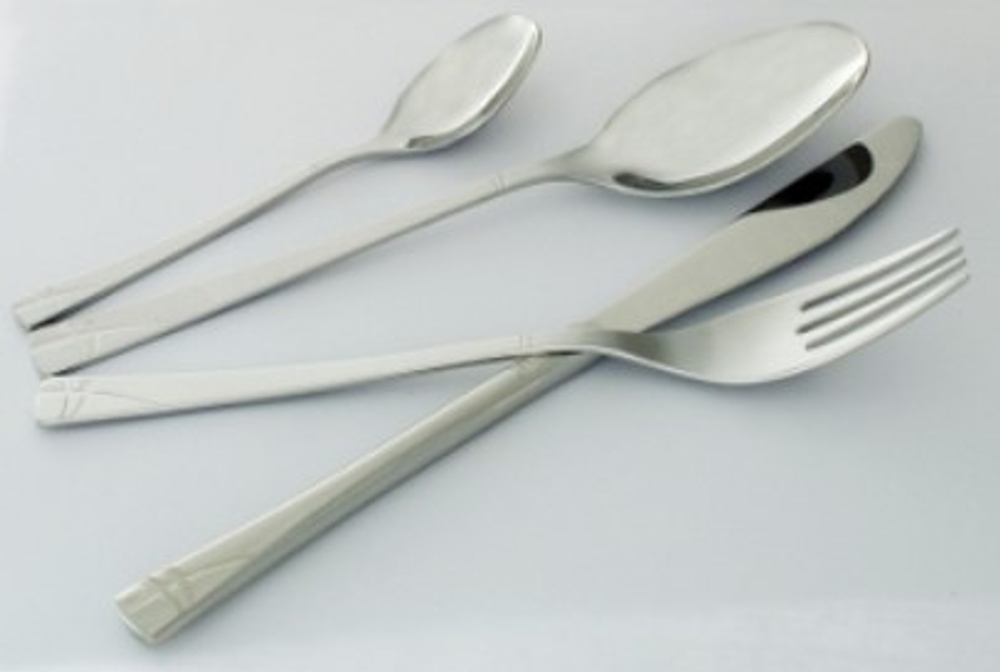 Набор столовых приборов 18 предметов САКУРА М30 в коробке (вилки - 6 шт, ложки - 6 шт, чайные ложки - 6 шт)