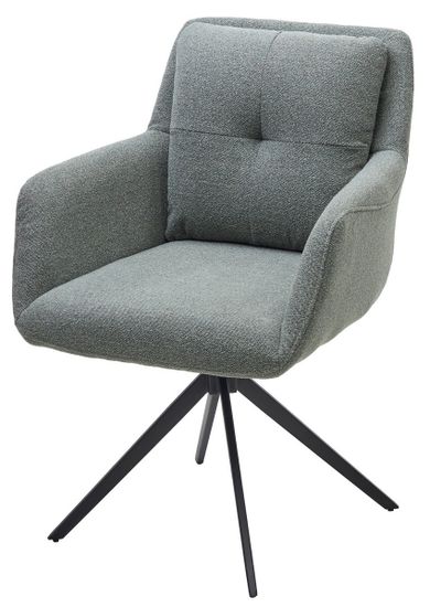 Стул MEADOW 360 град. поворот. Зеленый Lake-352, ткань / черный каркас