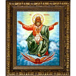 Господь Саваоф. Икона на холсте.