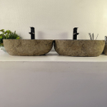 Раковина из речного камня ПАРА! RS-65484 50*36*16 0866