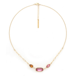 Колье Franck Herval, Emy, с кристаллами, FH26.1-15-64500 (розовый)