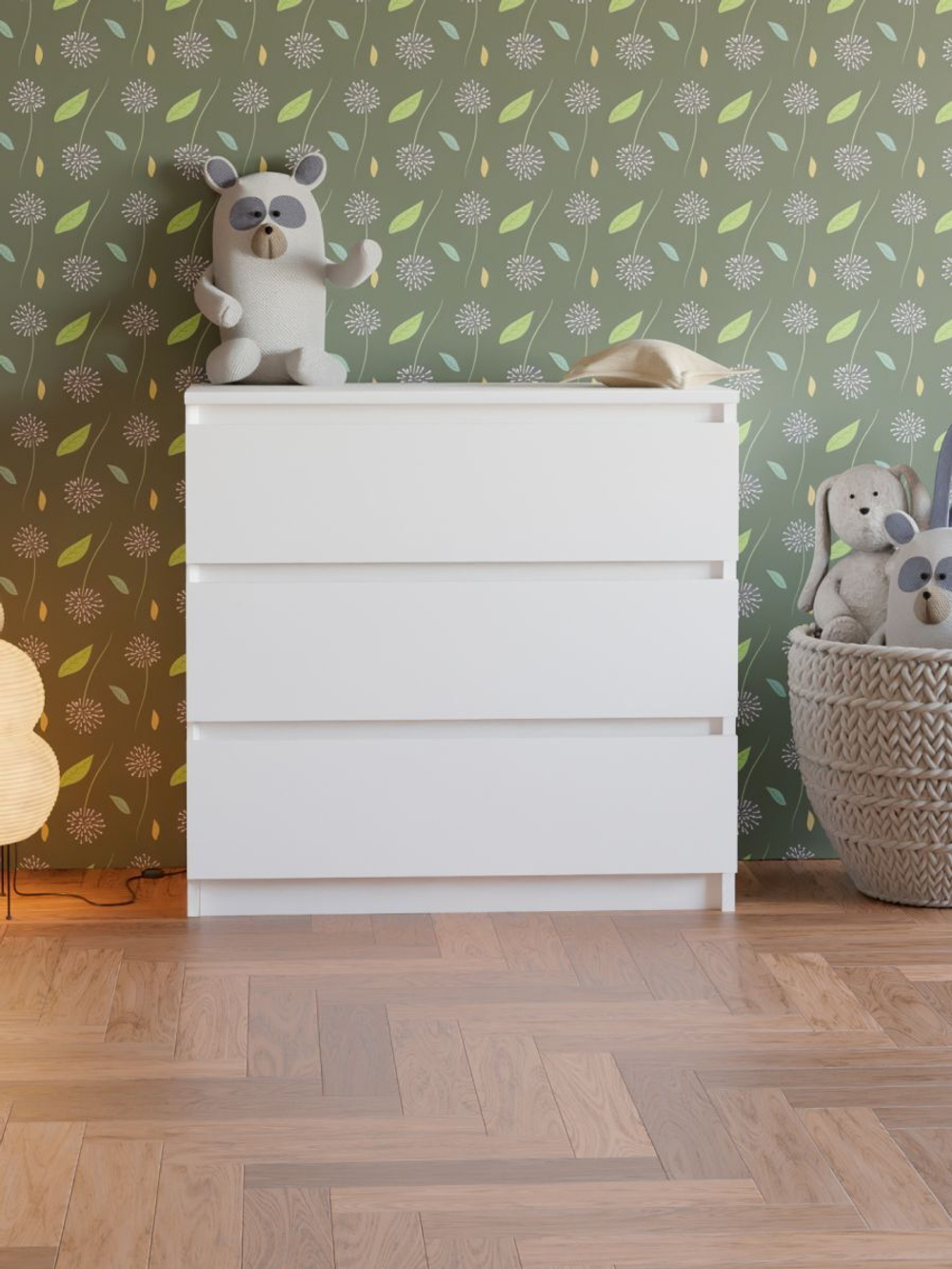 Комод для одежды Марм с ящиками, белый