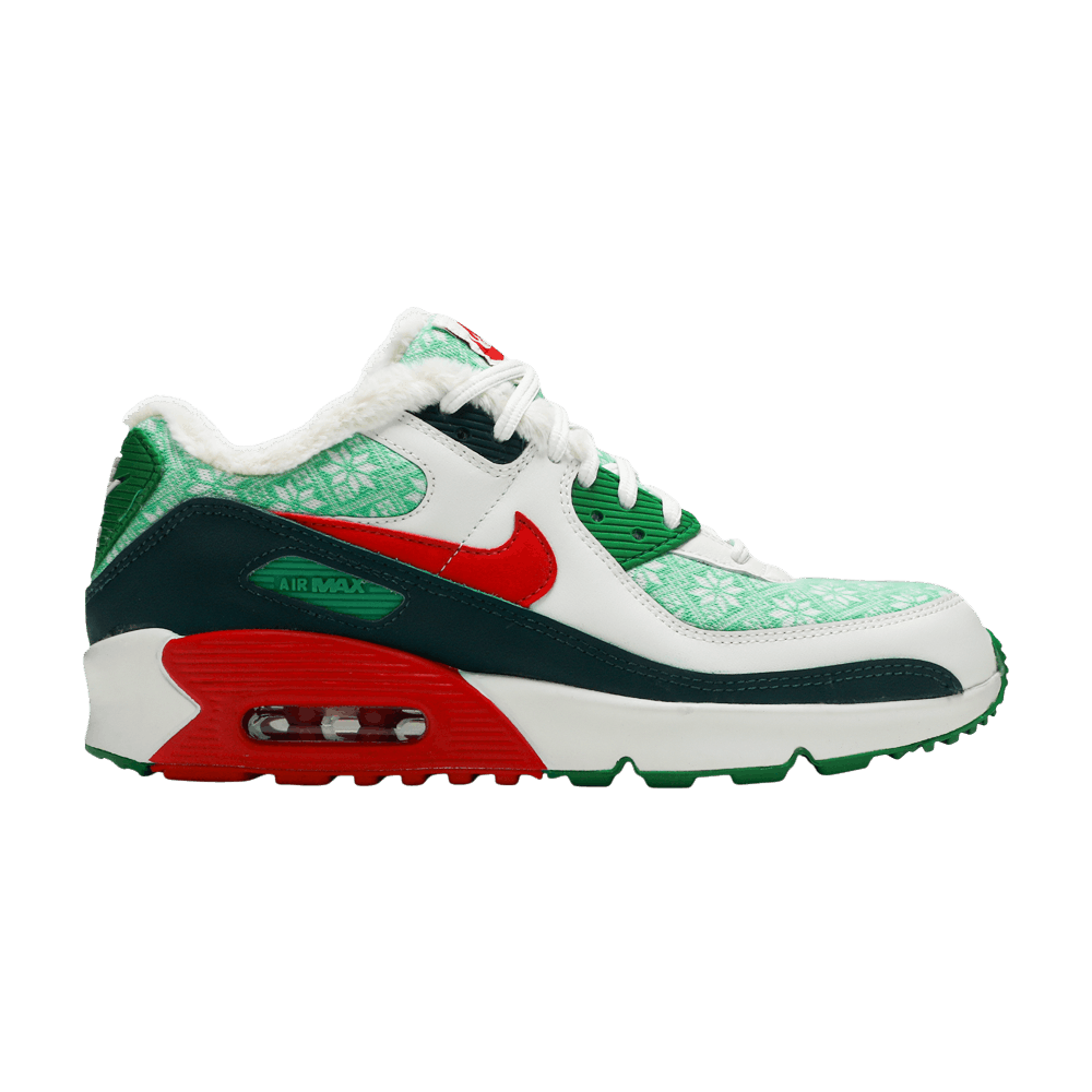 Кроссовки Nike Air Max 90 "Christmas 2020" GS (Подростковая размерная сетка)