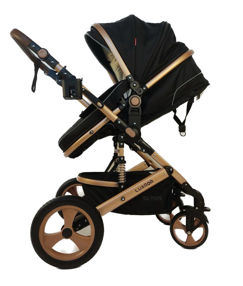 Детская коляска-трансформер 3 в 1 Luxmom 518W,с автолюлькой