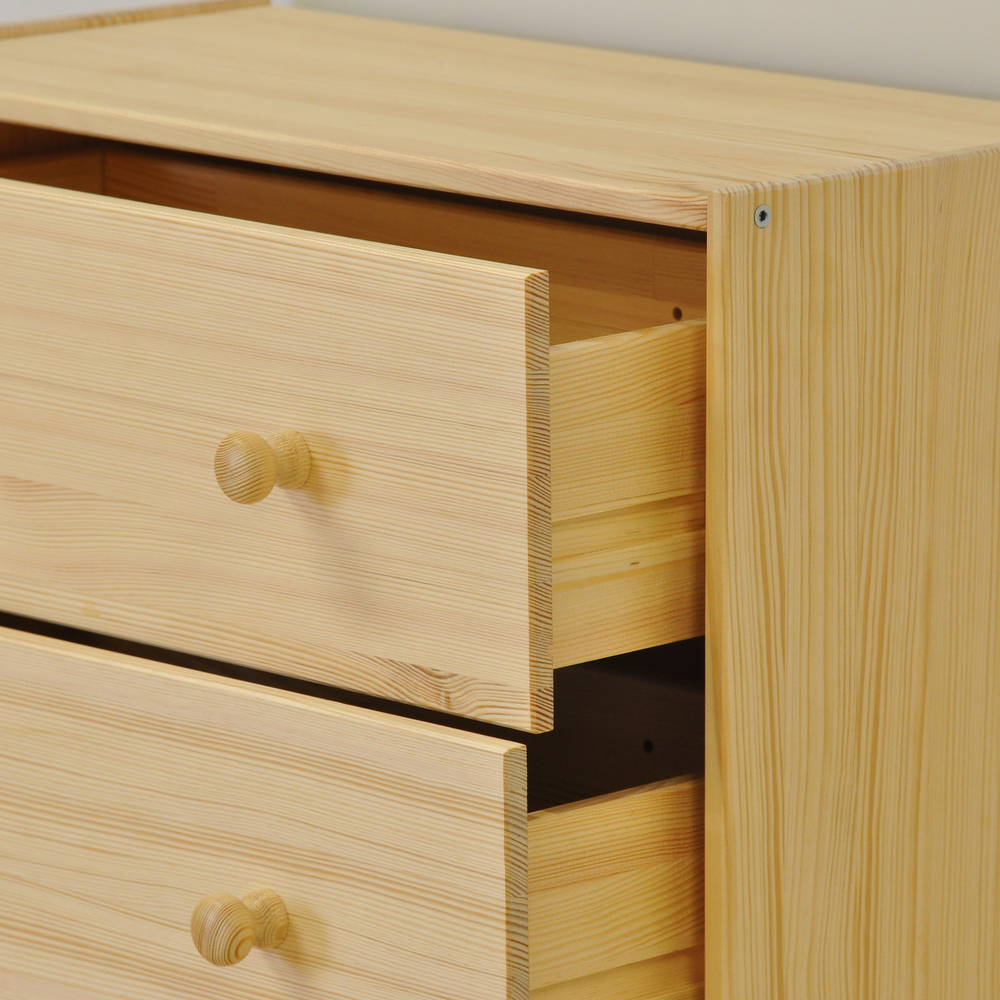 Комод деревянный с ящиками Раст, из массива сосны, с органайзерами для хранения