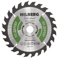 Диск пильный Hilberg Industrial Дерево 165*20*24Т HW165