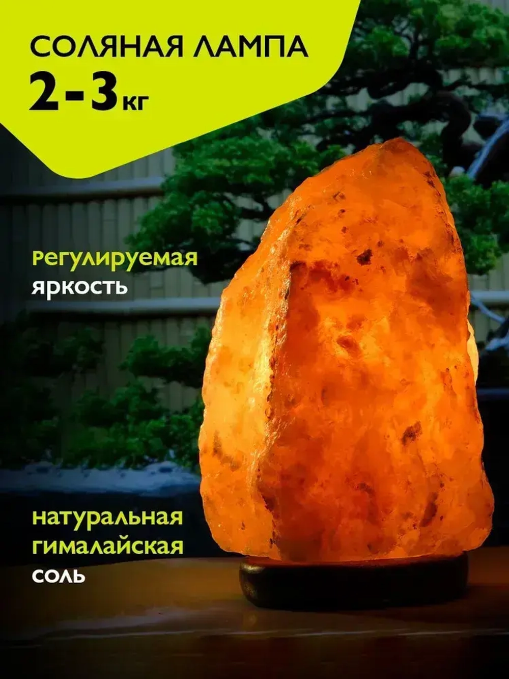 Соляная / солевая лампа из гималайской соли ФAZA 2-3 кг SL-23