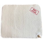 Коврик банный белый с вышивкой «100% мужик»